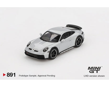 Mini GT 1:64 Porsche 911 Dakar – Ice Gray Metallic