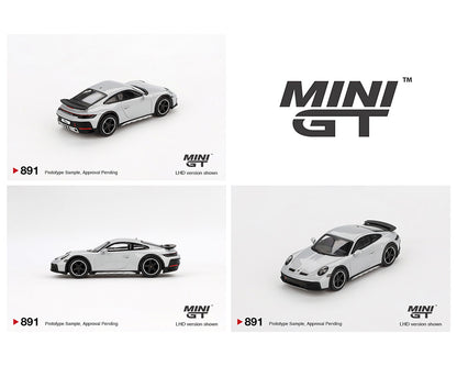 Mini GT 1:64 Porsche 911 Dakar – Ice Gray Metallic