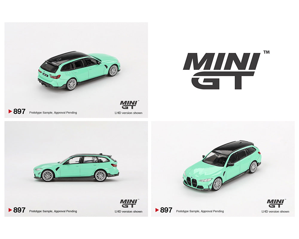 Mini GT 1:64 BMW M3 M Performance Touring – Mint Green – DiecastTalk