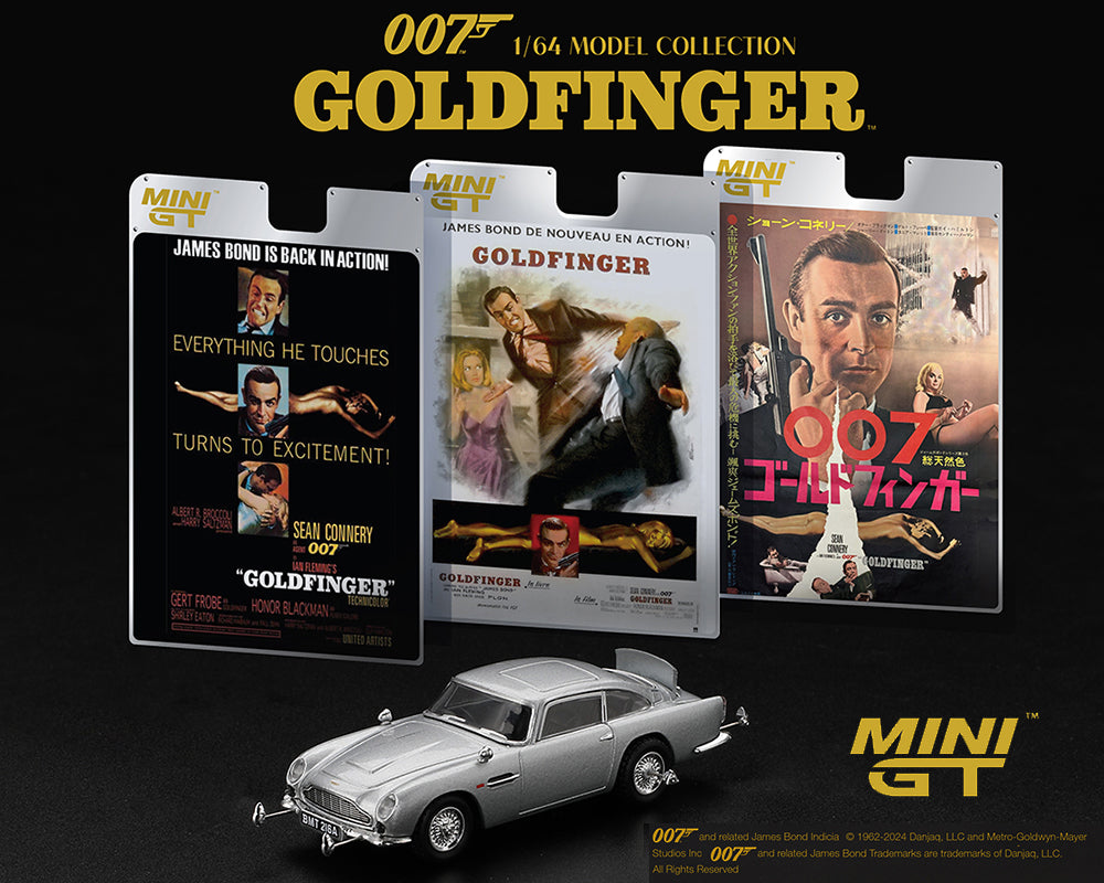 Mini GT 1:64 Aston Martin DB5 James Bond 007 Goldfinger