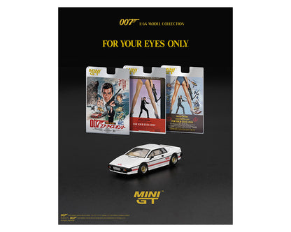 Mini GT 1:64 Lotus Esprit Turbo White “For Your Eyes Only” –  Limited Edition