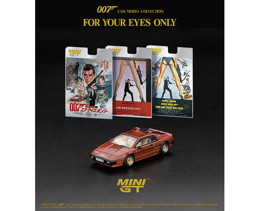 Mini GT 1:64 Lotus Esprit Turbo James Bond 007 “FOR YOUR EYES ONLY” – English Packaging – Limited Edition
