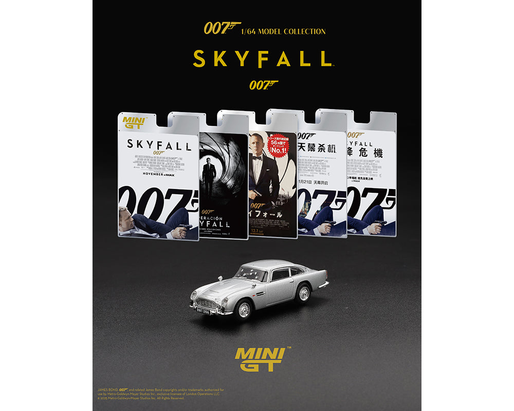 Mini GT 1:64 Aston Martin DB5 James Bond “Skyfall” – English Packaging – Limited Edition