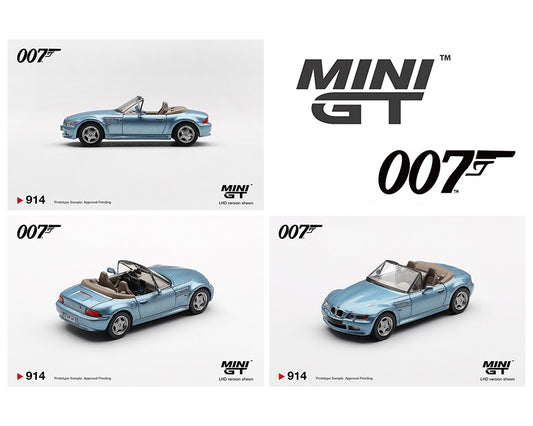 Mini GT 1:64 BMW Z3 “GoldenEye” – English Version Packaging – Limited Edition