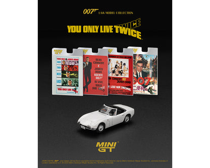 Mini GT 1:64 Toyota 2000GT Roadster “You Only Live Twice”- English Version Packaging – Limited Edition