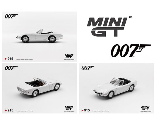 Mini GT 1:64 Toyota 2000GT Roadster “You Only Live Twice”- English Version Packaging – Limited Edition