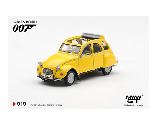 Mini GT 1:64 James Bond 007 Citroën 2CV “For Your Eyes Only”- English Packaging – Limited Edition