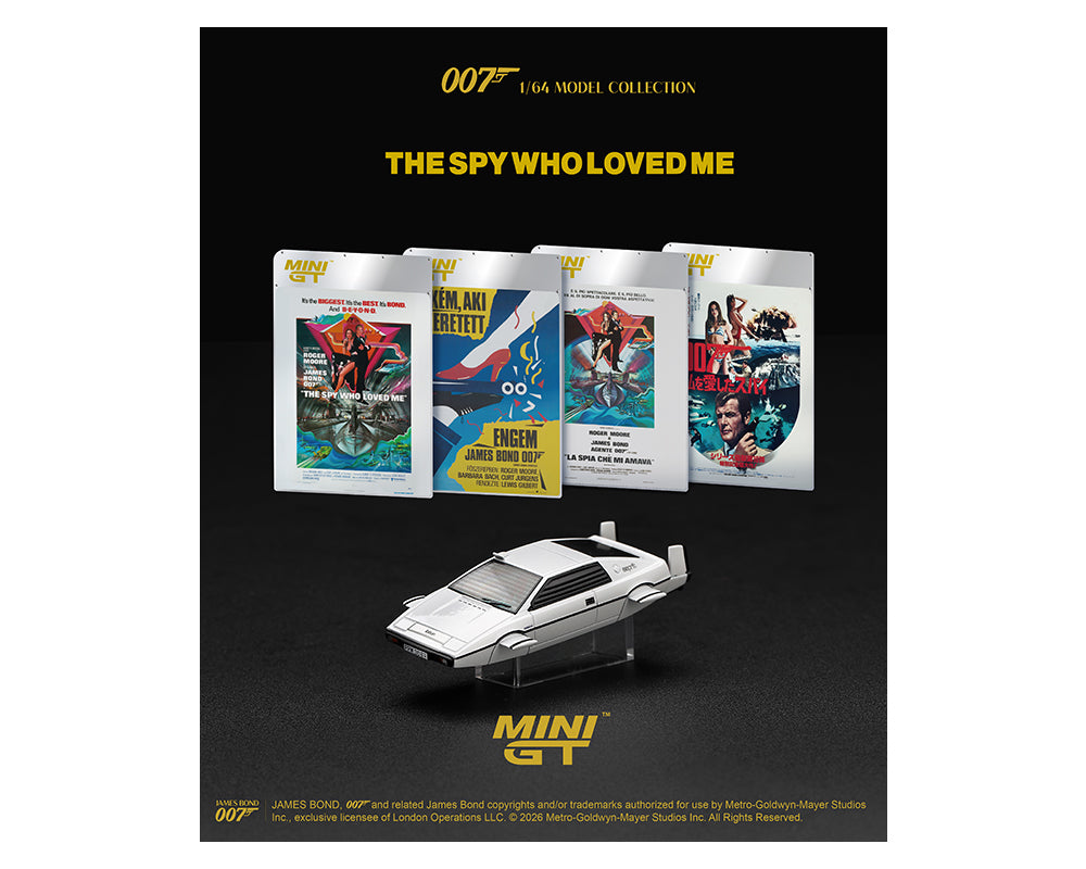 Mini GT 1:64 James Bond 007 Lotus Esprit S1 “The Spy Who Loved Me” Submarine – English Packaging – Limited Edition
