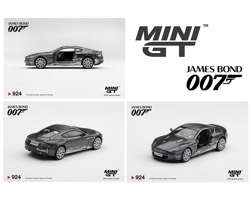 Mini GT 1:64 Aston Martin DBS “Quantum of Solace” Battle Damaged – English Packaging – Limited Edition
