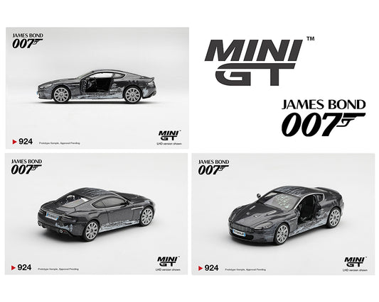 Mini GT 1:64 Aston Martin DBS “Quantum of Solace” Battle Damaged – English Packaging – Limited Edition