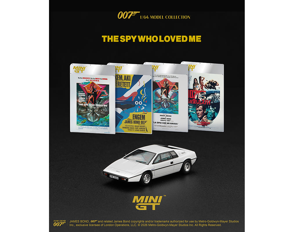 Mini GT 1:64 Lotus Esprit S1 “The Spy Who Loved Me” – English Packaging – Limited Edition