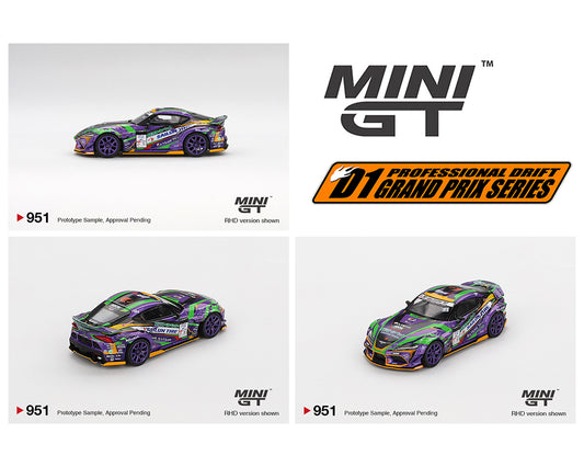 (Preorder) Mini GT 1:64 Japan Exclusive Toyota GR Supra KUHL 2021 D1GP EVANGELION RACING 2021- Limited Edition