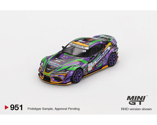 (Preorder) Mini GT 1:64 Japan Exclusive Toyota GR Supra KUHL 2021 D1GP EVANGELION RACING 2021- Limited Edition