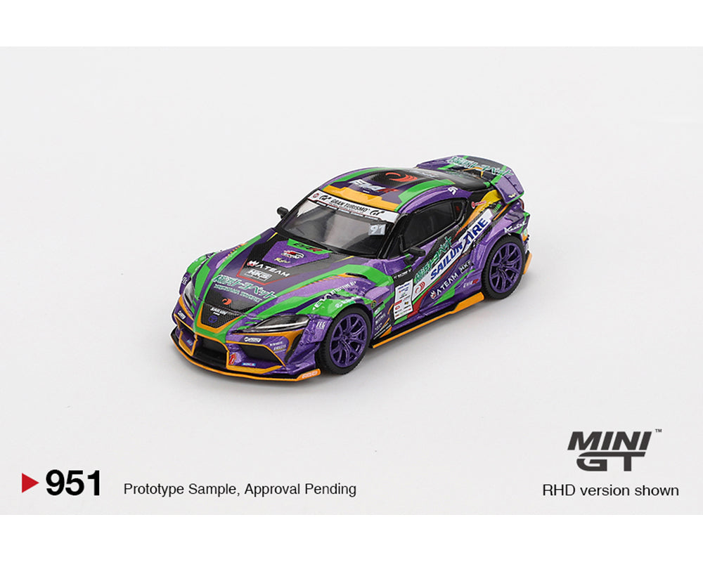 (Preorder) Mini GT 1:64 Japan Exclusive Toyota GR Supra KUHL 2021 D1GP EVANGELION RACING 2021- Limited Edition