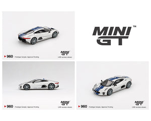 (Preorder) Mini GT 1:64 Jaguar C-X75 – Silver