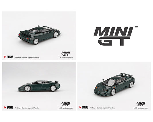 Mini GT 1:64 Bugatti EB110 GT – Verde Scuro