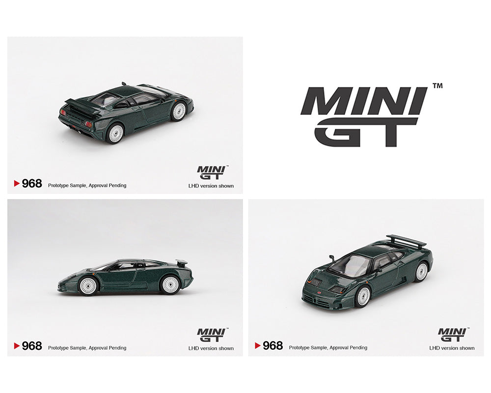 Mini GT 1:64 Bugatti EB110 GT – Verde Scuro