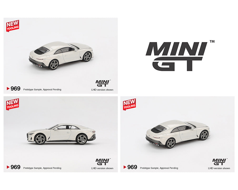 Preorder) Mini GT 1:64 Bentley Batur – Bonneville Pearl – DiecastTalk