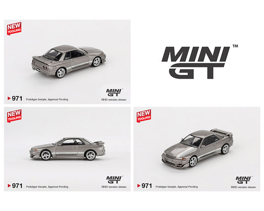 Mini GT 1:64 Nissan Skyline GT-R (R32) Veilside Combat C-I – Veilside Combat Grey