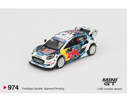 (Preorder) Mini GT 1:64 Ford Puma Rally1 #13 M-Sport Ford WRT 2024 Rally Monte Carlo
