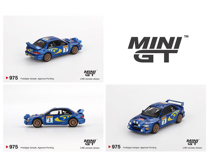 Mini GT 1:64 Subaru Impreza WRC98 1998 Rally Monte-Carlo 3rd Place #3