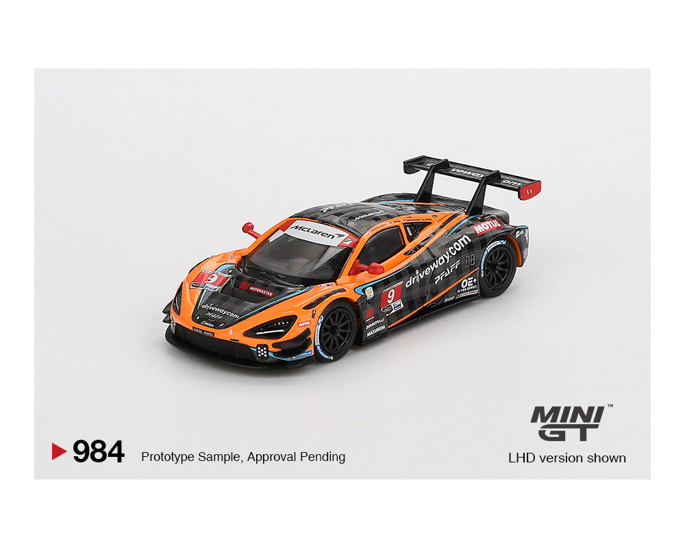 Mini GT 1:64 McLaren 720S GT3 Evo Pfaff Motorsports 2024 IMSA Daytona 24 Hrs