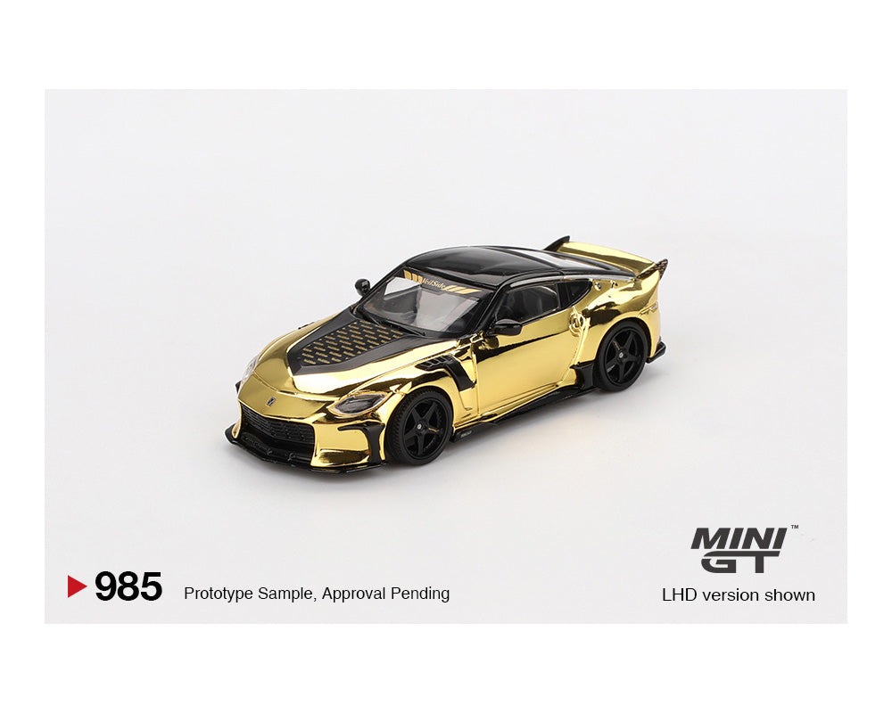 新品未使用★MINI GT HEC限定 ヴェイルサイド クロームGT-R Z Mini GT 1:64 Nissan Z VeilSide FFZ400 – Gold Chrome