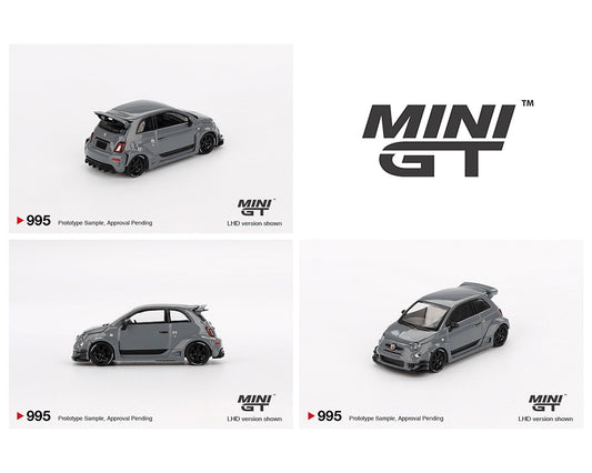 Mini GT 1:64 Abarth 595 LB-WORKS x Abas Works – Grey