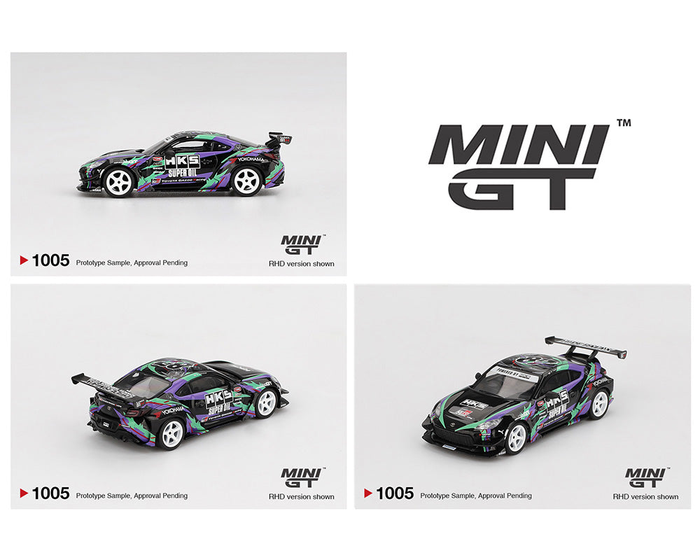 Mini GT 1:64 Toyota GR86 HKS TYPE R 2022 Tokyo Auto Salon – Black