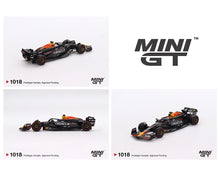 Load image into Gallery viewer, (Preorder) Mini GT 1:64 Oracle Red Bull Racing RB20 #1 Max Verstappen 2024 F1 2024 Bahrain GP Winner
