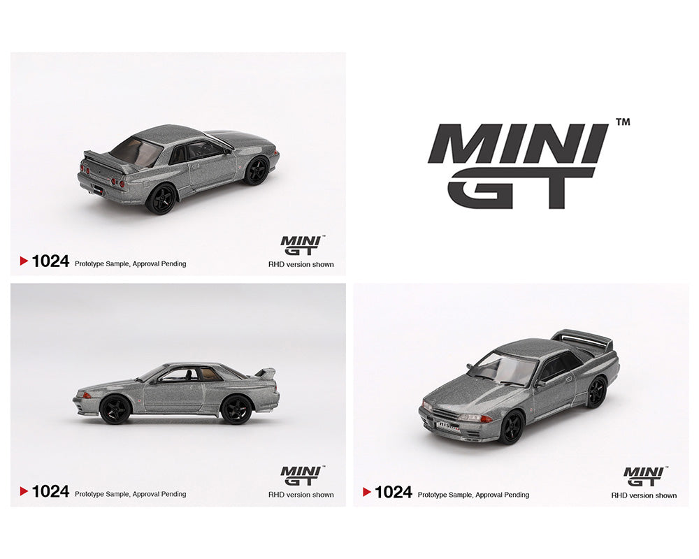 (Preorder) Mini GT 1:64 Nissan Skyline GT-R (NISMO BNR32 CRS Version) – Dark Metal Gray