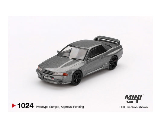 (Preorder) Mini GT 1:64 Nissan Skyline GT-R (NISMO BNR32 CRS Version) – Dark Metal Gray