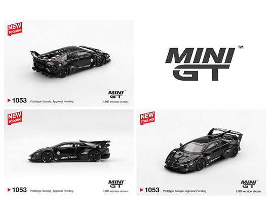 (Preorder) Mini GT 1:64 Lamborghini LB-Silhouette WORKS MURCIELAGO GT- Evo Black- Mijo Exclusives