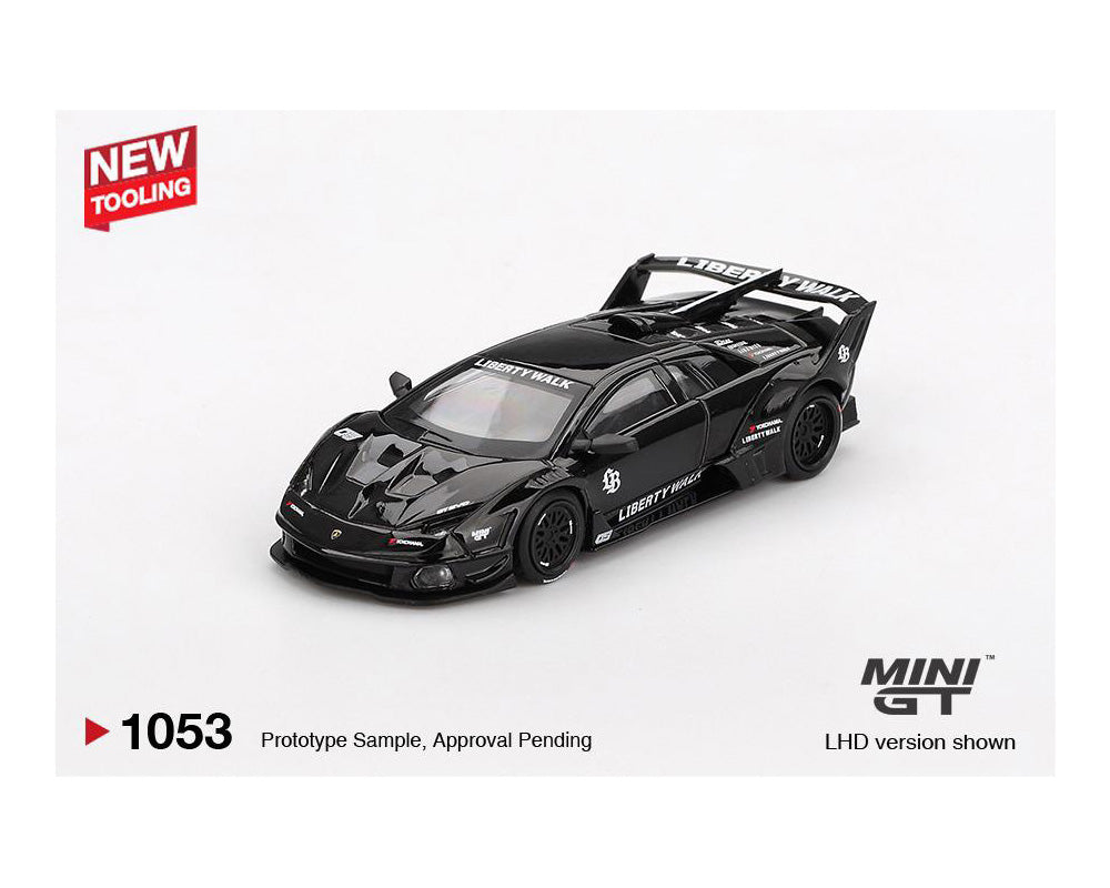 Mini GT 1:64 Lamborghini LB-Silhouette WORKS MURCIELAGO GT- Evo Black- Mijo Exclusives