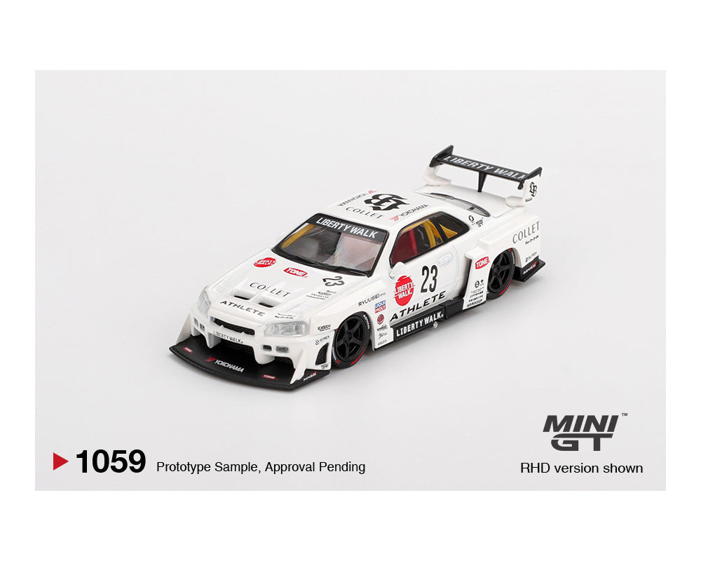 Preorder) Mini GT 1:64 Nissan LB-ER34 Super Silhouette ATHLETE