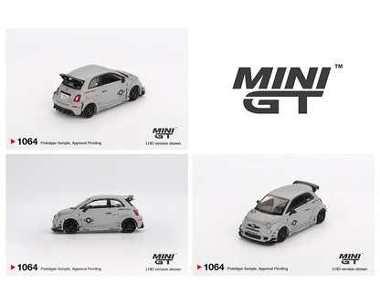 Mini GT 1:64 Abarth 595 LB-WORKS x Abas Works Fighters – Matte Grey – Mijo Exclusives