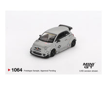 Load image into Gallery viewer, (Preorder) Mini GT 1:64 Abarth 595 LB-WORKS x Abas Works Fighters – Matte Grey – Mijo Exclusives