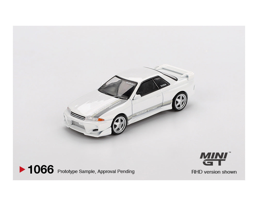 Mini GT 1:64 Nissan Skyline GT-R (R32) VeilSide Combat C-I White – Mijo Exclusives