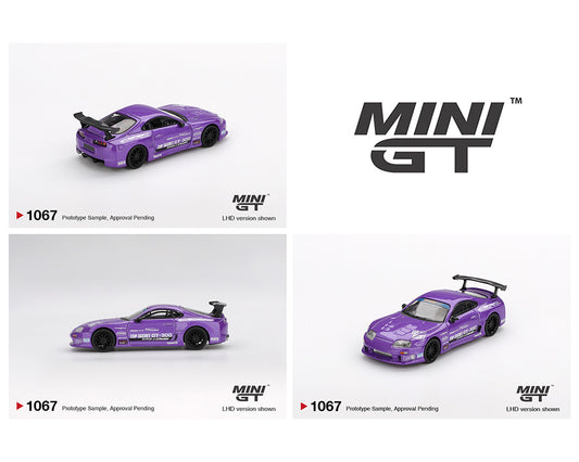 (Preorder) Mini GT 1:64 Toyota Supra (A80) Top Secret GT-300 Top Secret Purple – Mijo Exclusives
