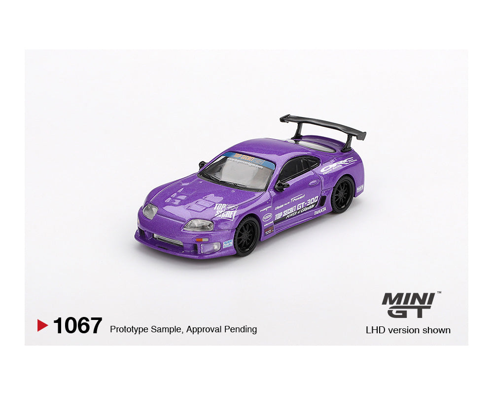 Mini GT 1:64 Toyota Supra (A80) Top Secret GT-300 Top Secret Purple – Mijo Exclusives