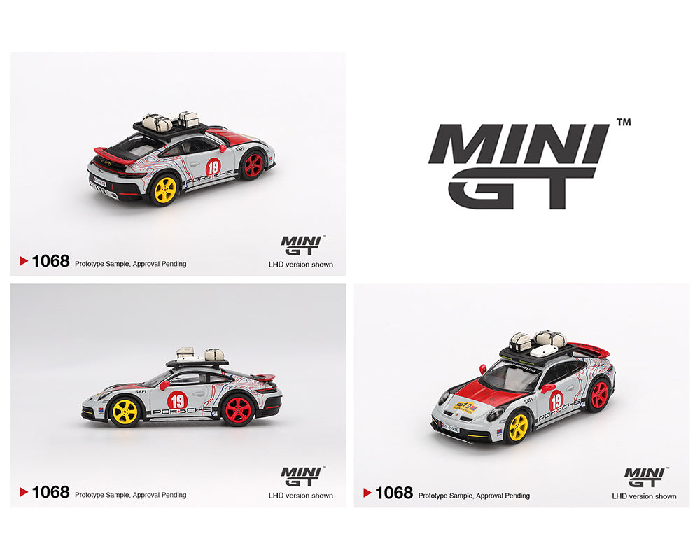 Preorder) Mini GT 1:64 Porsche 911 Dakar “Mr. Darkar”- Silver