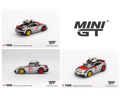 (Preorder) Mini GT 1:64 Porsche 911 Dakar “Mr. Darkar”- Silver – Mijo Exclusives