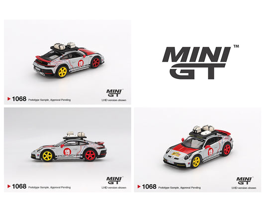 (Preorder) Mini GT 1:64 Porsche 911 Dakar “Mr. Darkar”- Silver – Mijo Exclusives