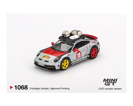 (Preorder) Mini GT 1:64 Porsche 911 Dakar “Mr. Darkar”- Silver – Mijo Exclusives