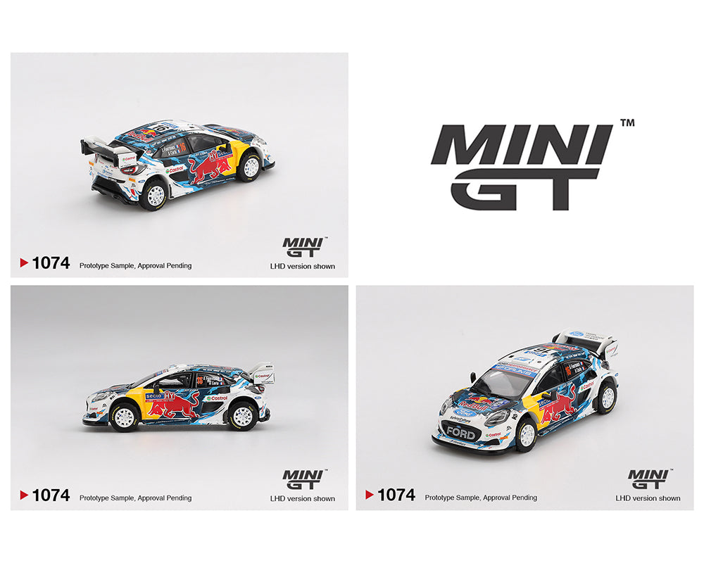 (Preorder) Mini GT 1:64 Ford Puma Rally1 #16 M-Sport Ford WRT 2024 Rally Finland 3rd Place – White – Mijo Exclusives