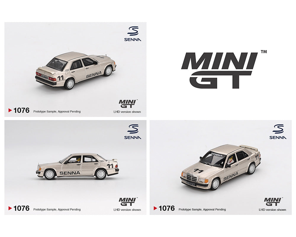 ミニカー Ayrton Senna Mercedes-Benz 190E 1/43 Mini GT 1:64 Mercedes-Benz 190 E 2.3-16 #11 Ayrton Senna 1984