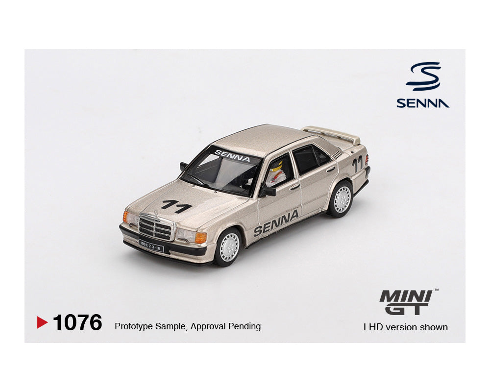 (Preorder) Mini GT 1:64 Mercedes-Benz 190 E 2.3-16 #11 Ayrton Senna 1984 Nürburgring Race of Champions w/ Figure – Mijo Exclusives
