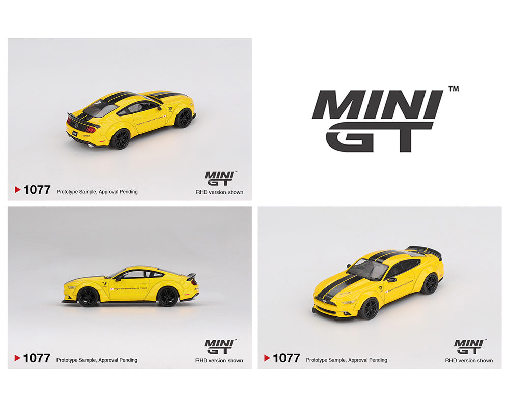 Mini GT 1:64 LB-WORKS Ford Mustang – Triple Yellow – DiecastTalk