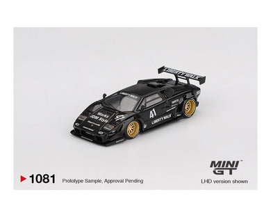 (Preorder) Mini GT 1:64 Lamborghini Countach LB-WORKS – Black