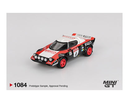 Mini GT 1:64 Lancia Stratos HF #4 1978 Rally Sanremo Winner
